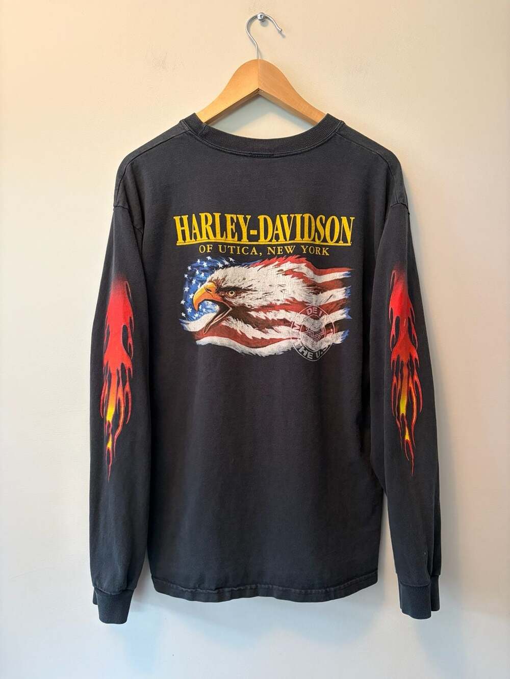 Vintage Harley-Davidson Flame Long Sleeve Shirt - Picture 3 of 11